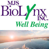 MJSBioLynx Wellbeing Logo with sunset